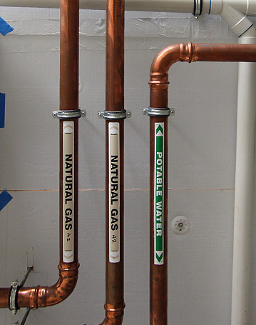 Gas & Water Pipe Install